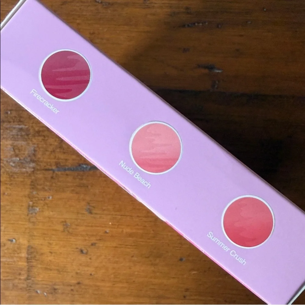 Coola Mineral Lip Trio Liplux Sunscreen 70% Organic Beach to Boardroom Lip Balm